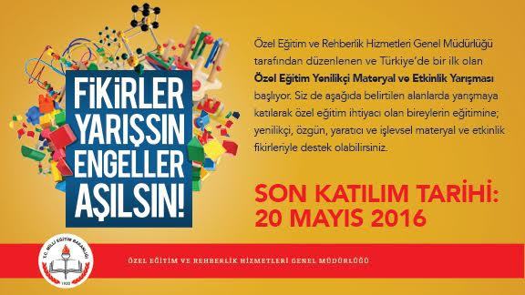 Özel Eğitim Materyal ve Etkinlik Yarışması düzenleniyor
