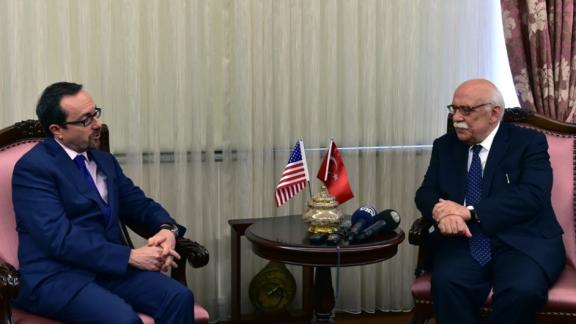 Bakan Avcı, ABD Büyükelçisi Bass´ı kabul etti