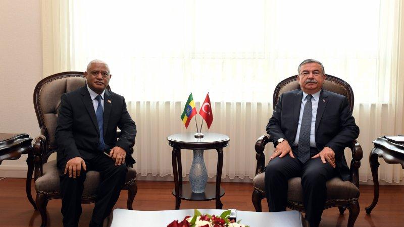 Bakan Yılmaz, Etiyopya Büyükelçisi Workneh´i kabul etti
