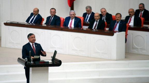 Bakan Yılmaz, TBMM´nin açılışının 98. yıl dönümünde Genel Kurula hitap etti