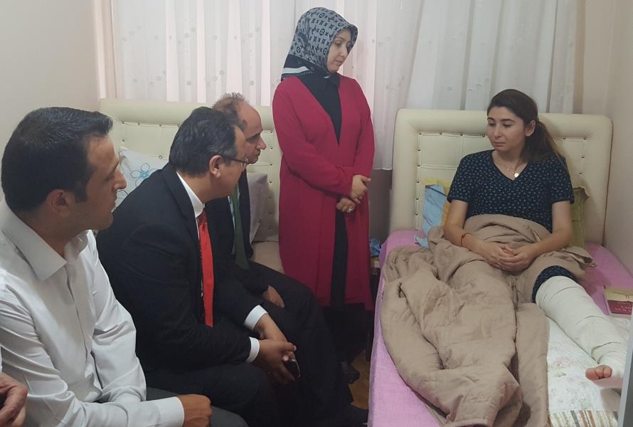 15 Temmuz kahramanlarından MEB personeli Gülşah Karaca’ya ziyaret