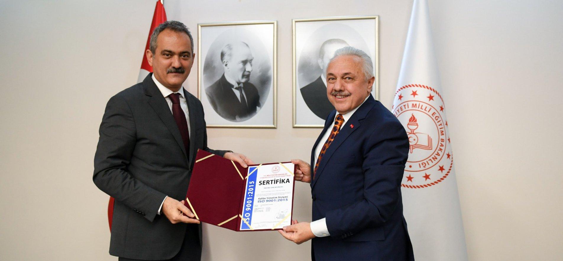 MEB'İN ISO 9001 KALİTE YÖNETİM SEFERBERLİĞİ SÜRÜYOR