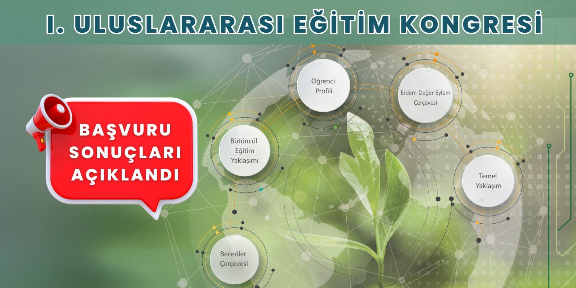1. ULUSLARARASI EĞİTİM KONGRESİ BAŞVURU SONUÇLARI AÇIKLANDI